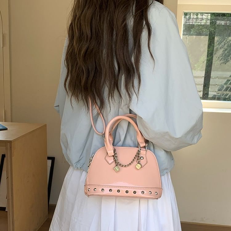 Studded Bag Faux Leather Crossbody