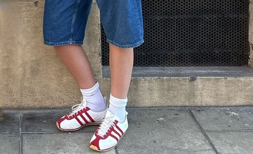 Shorts Washed Straight-Leg Denim Waist Low Pocket