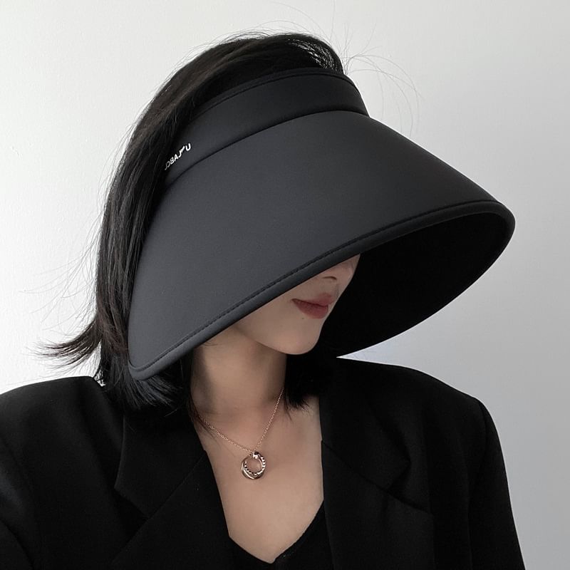 Wide Lettering Brim Hat Sun