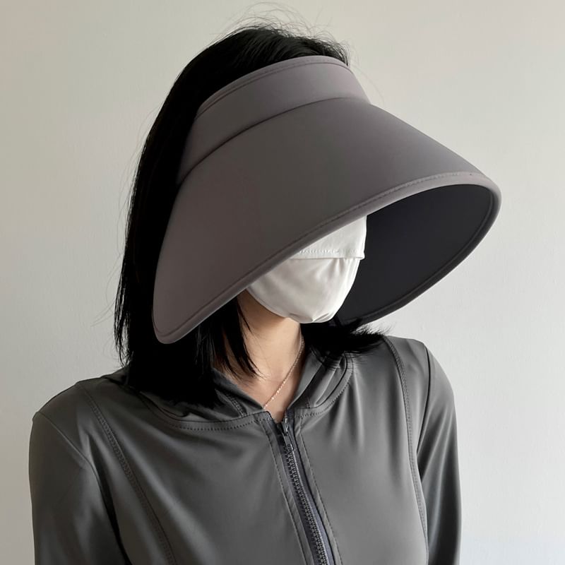 Wide Lettering Brim Hat Sun