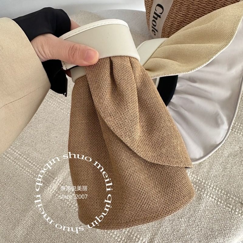 Sun Lettering Ruffle Hat