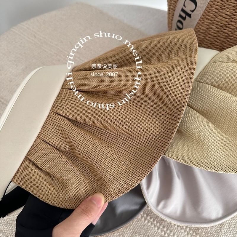 Sun Lettering Ruffle Hat