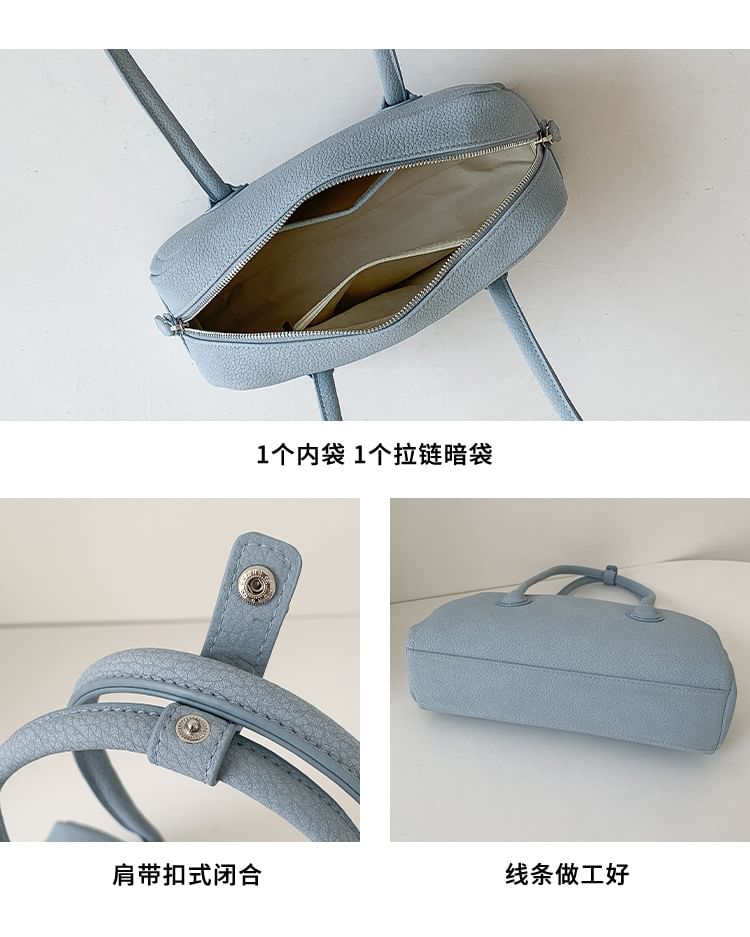 Bag Leather Plain Shoulder Faux