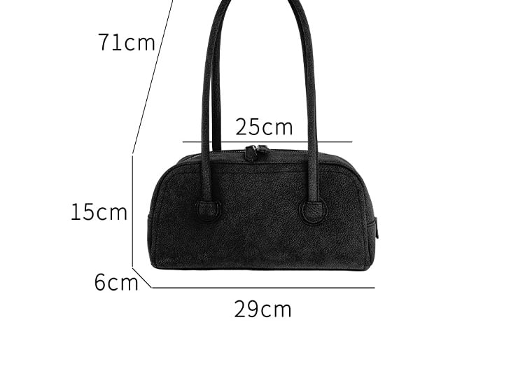 Bag Leather Plain Shoulder Faux