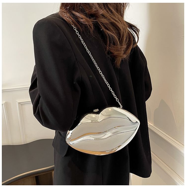 Lips Bag Chain Crossbody Strap