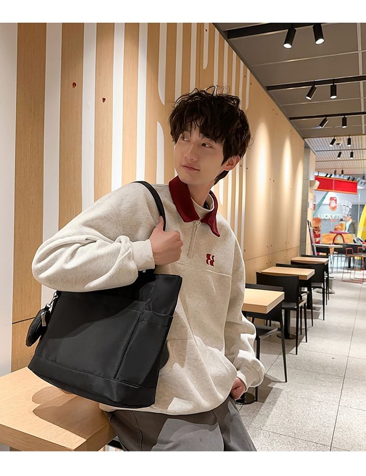 Tote + Bag Plain Purse Set: Coin