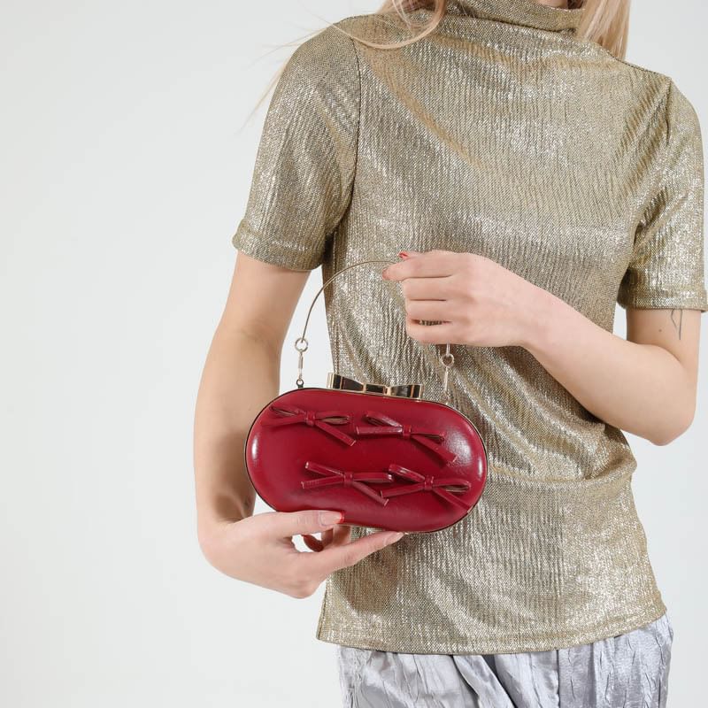 Chain Strap Bag Crossbody Bow