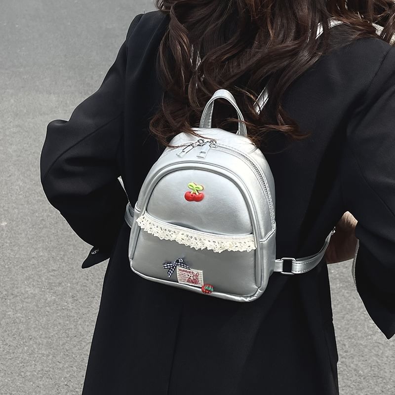 Backpack Lace Leather Applique Trim Faux