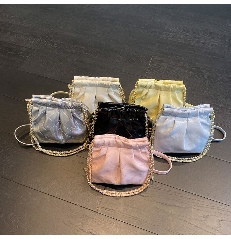 Multi-Way Shoulder Quilted Bag Strap Leather Chain Faux