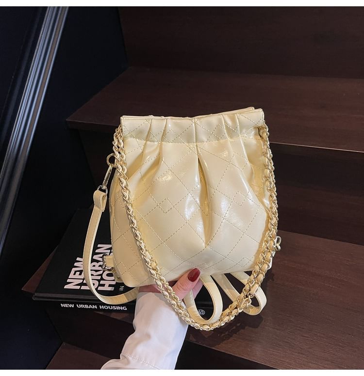 Multi-Way Shoulder Quilted Bag Strap Leather Chain Faux