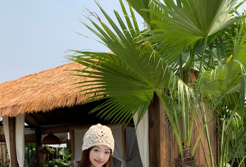 Plaid Top Camisole Asymmetrical