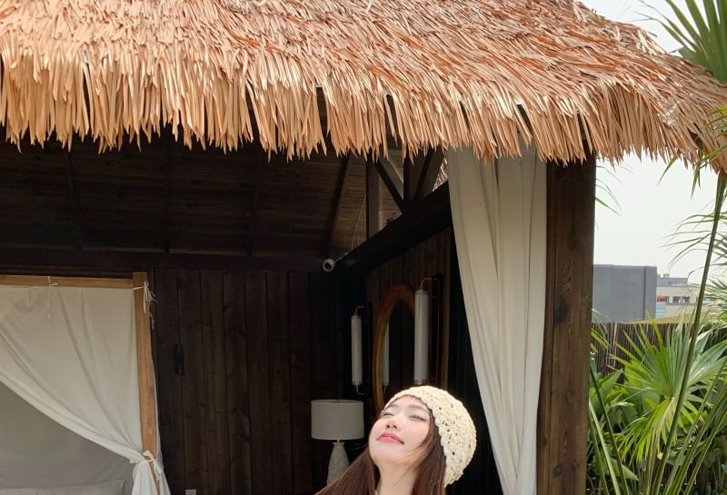 Plaid Top Camisole Asymmetrical