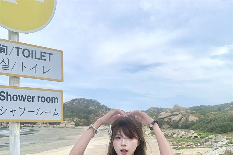 Piece Plaid Cowl Two Top Mock Sleeveless Neck