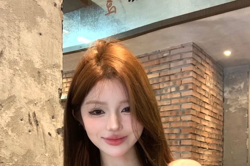 Bow Tube Lace Plain Ruffle Top