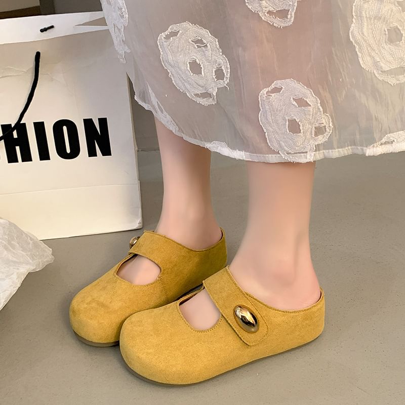 Shoes Toe Jane Round Mary