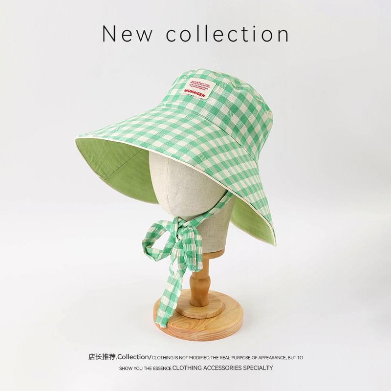 Applique Hat Plaid Boonie