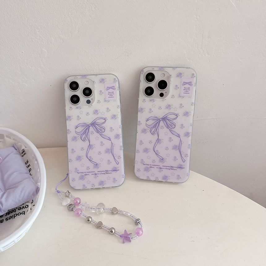 Bow Phone Strap Print / Set Case