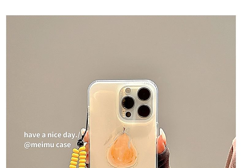 Print Strap Case Set Bead Phone Pear Star /