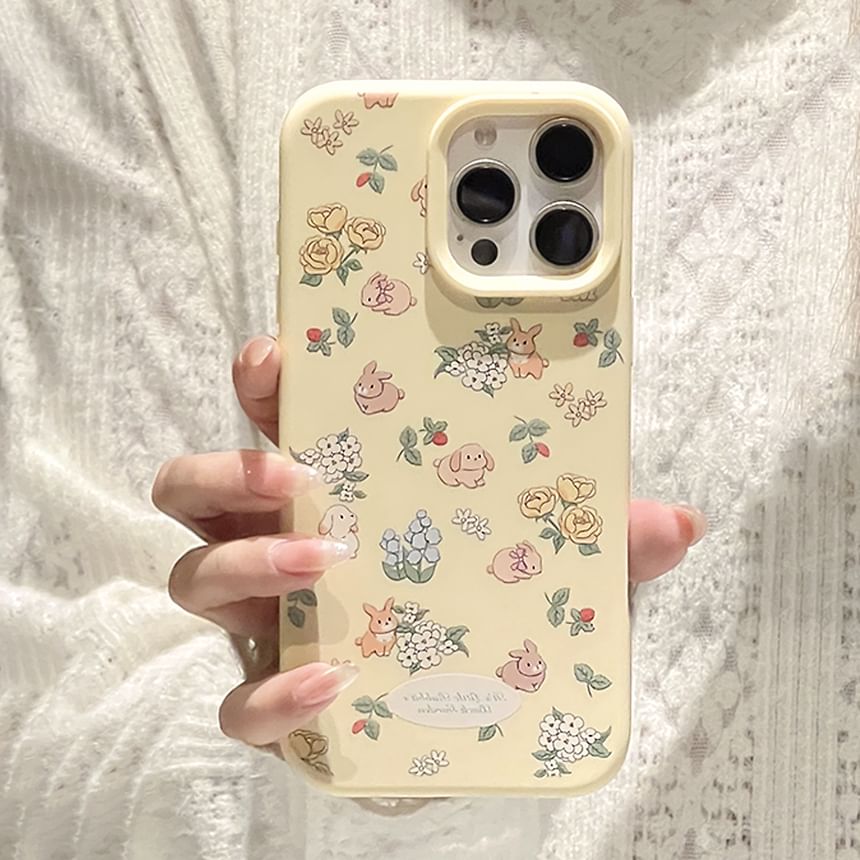 Bead / Strap Rabbit Phone Set Case Print