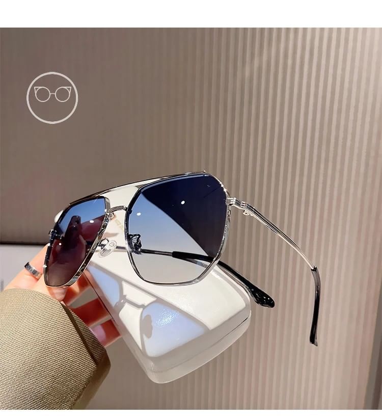 Case Sunglasses Double Cloth Metal / Frame Cleaning Polished Bridge Set Pouch