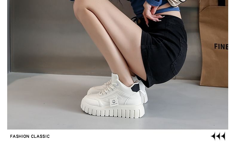 Platform High Top Sneakers Panel