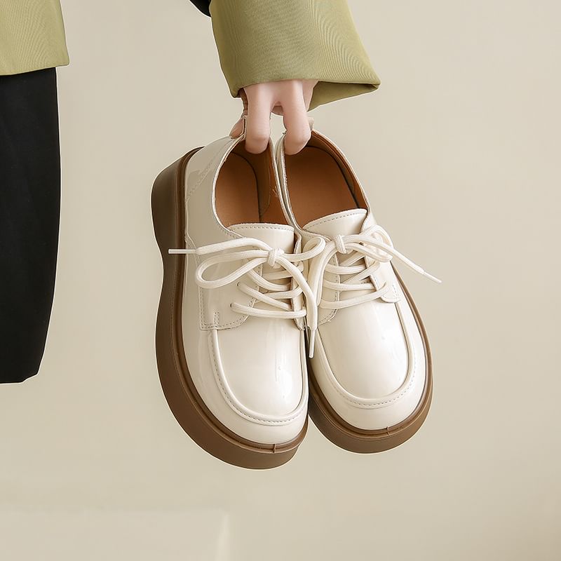 Platform Lace Shoes Up