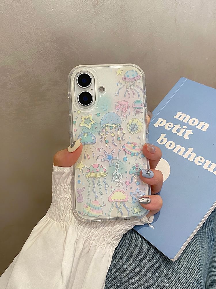 / Charm Set Case Phone Jellyfish