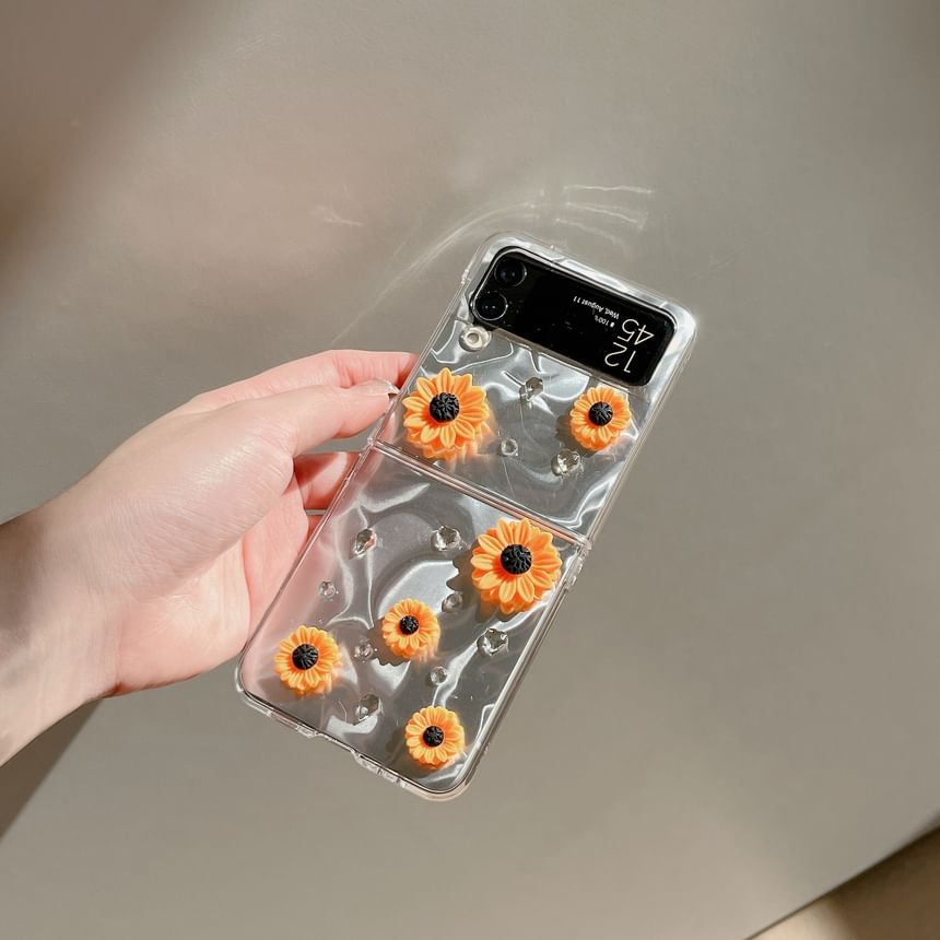 Set Sunflower Strap Phone Case /