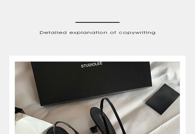 Loafers Penny Kitten Slingback Pointed Heel