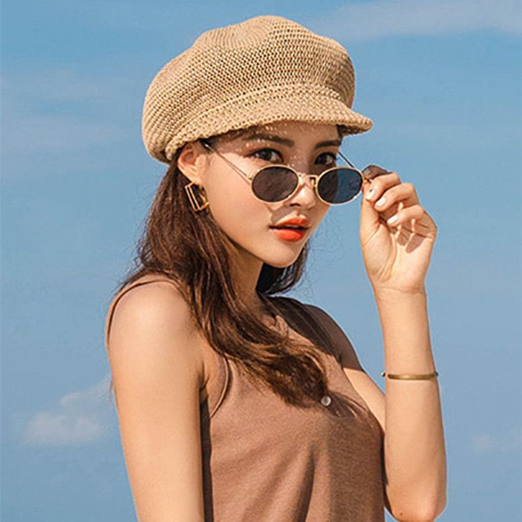 Plain Straw Beret