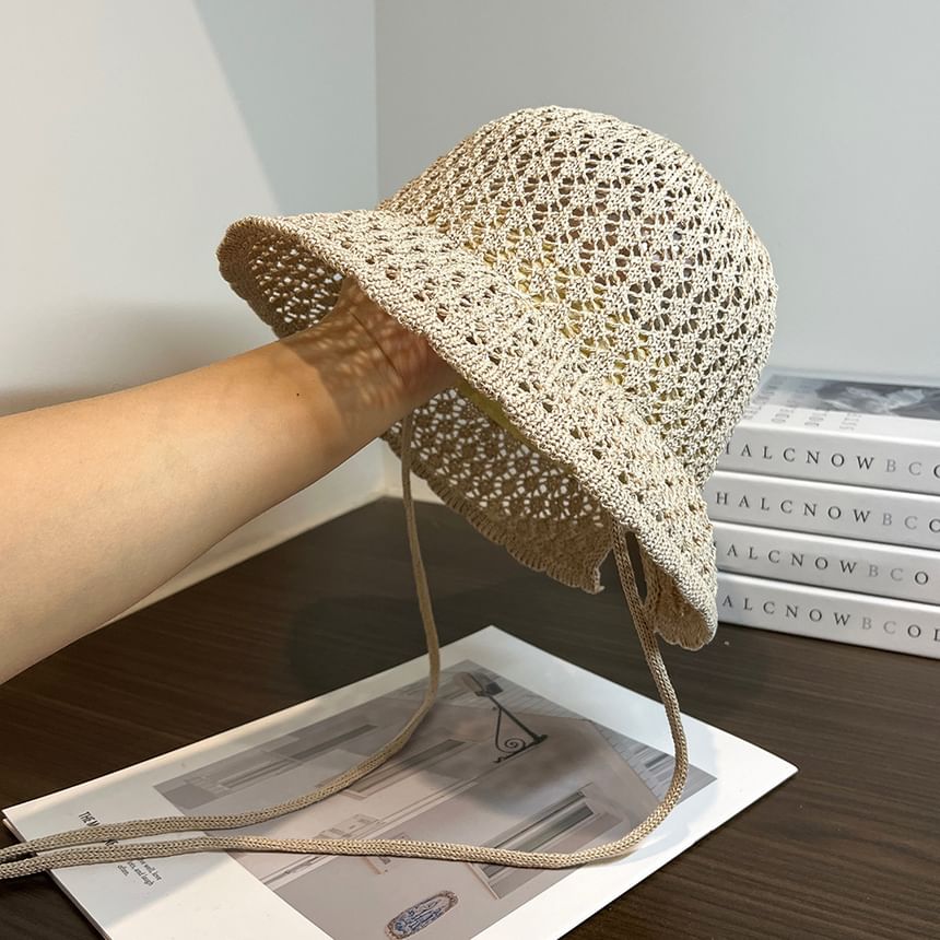 Knit Hat Sun Plain