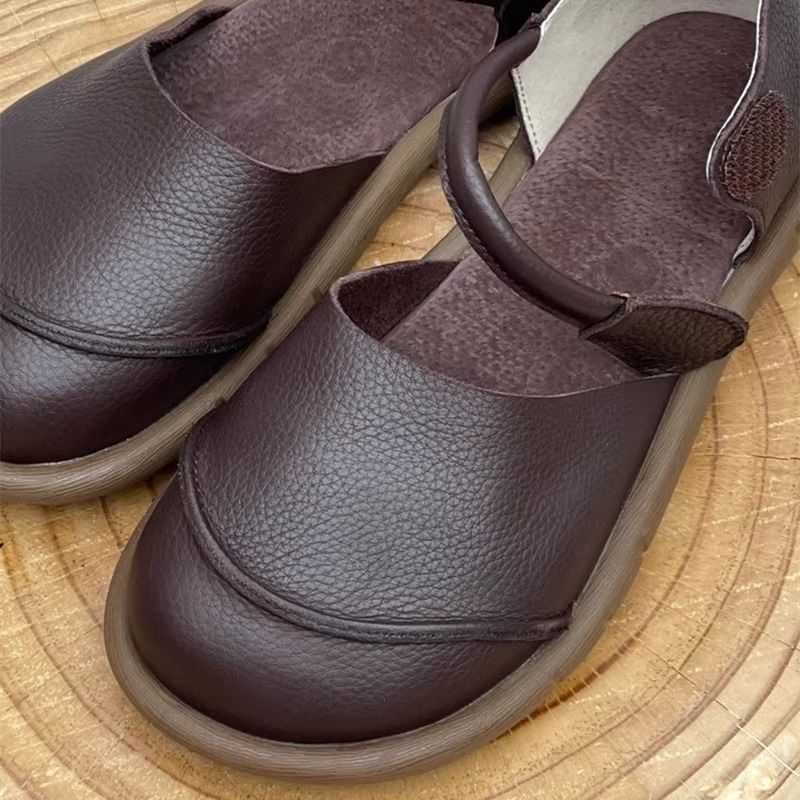 D'Orsay Platform Shoes Leather Faux