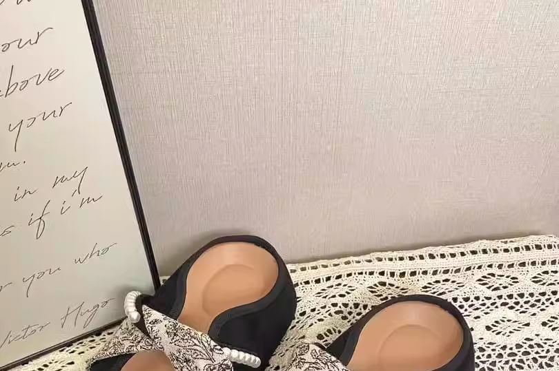 Mary Faux Mules Panel Pearl Jane Floral Print