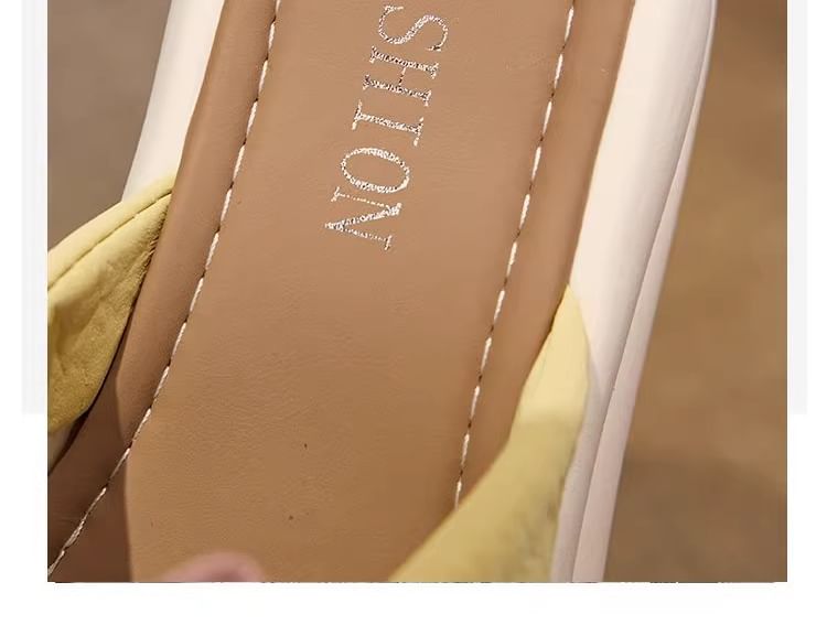 Platform Sandals Floral Slide