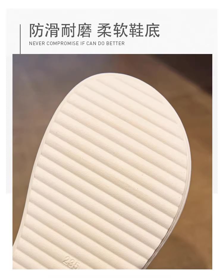 Platform Sandals Floral Slide