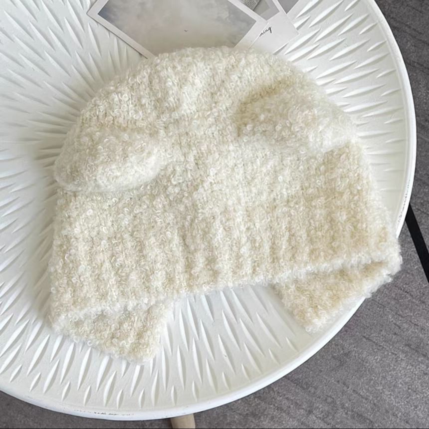 Knit Ear Hat (Various Trapper Designs) Bear