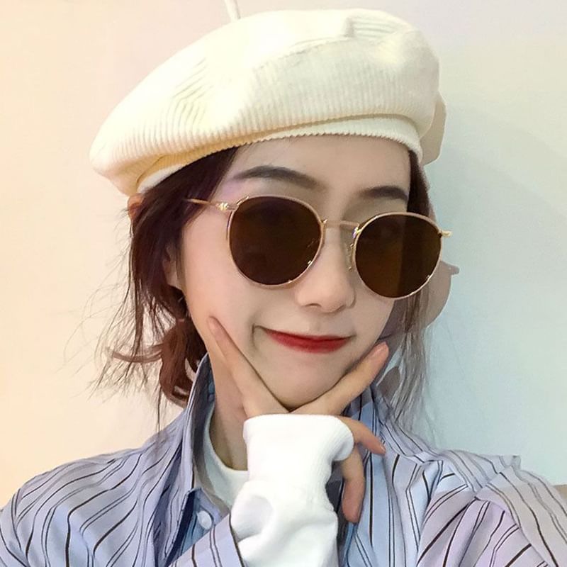 Round Sunglasses Metal Frame