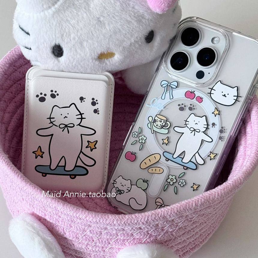 Magsafe Set Print Case Card / iPhone Cat Compatible