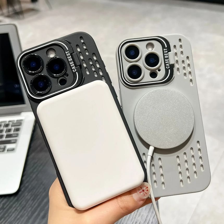 Case Perforated MagSafe) (Compatible Magnetic iPhone with