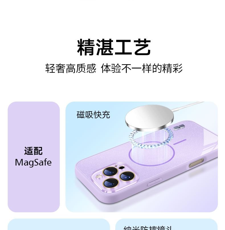 (Compatible with Glitter Case iPhone MagSafe) Magnetic