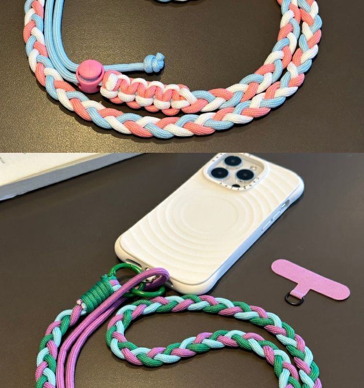 Phone Lanyard Strap Braided Pad with
