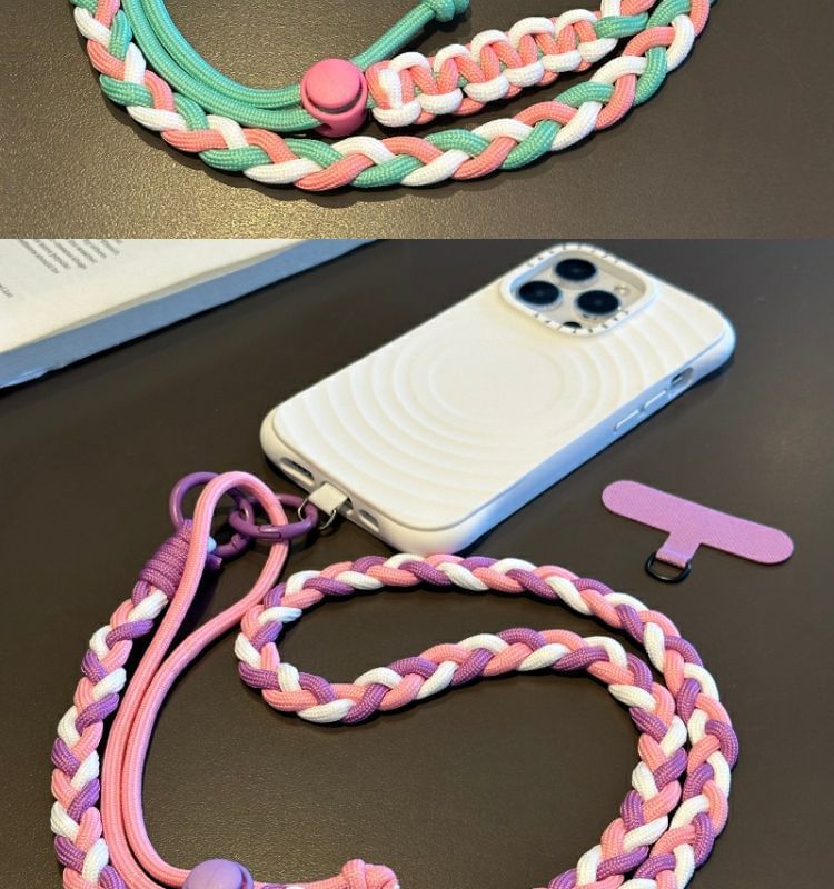 Phone Lanyard Strap Braided Pad with