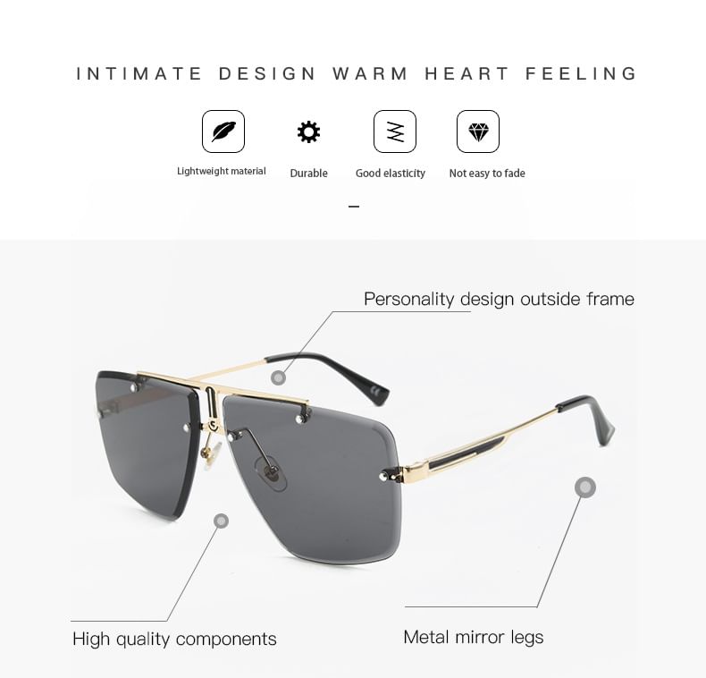 Frame Ombre Sunglasses Square