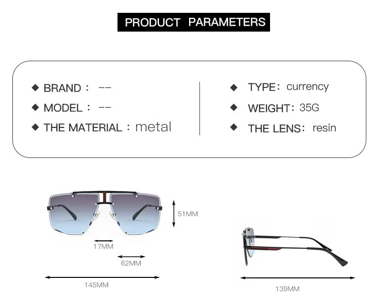 Frame Ombre Sunglasses Square