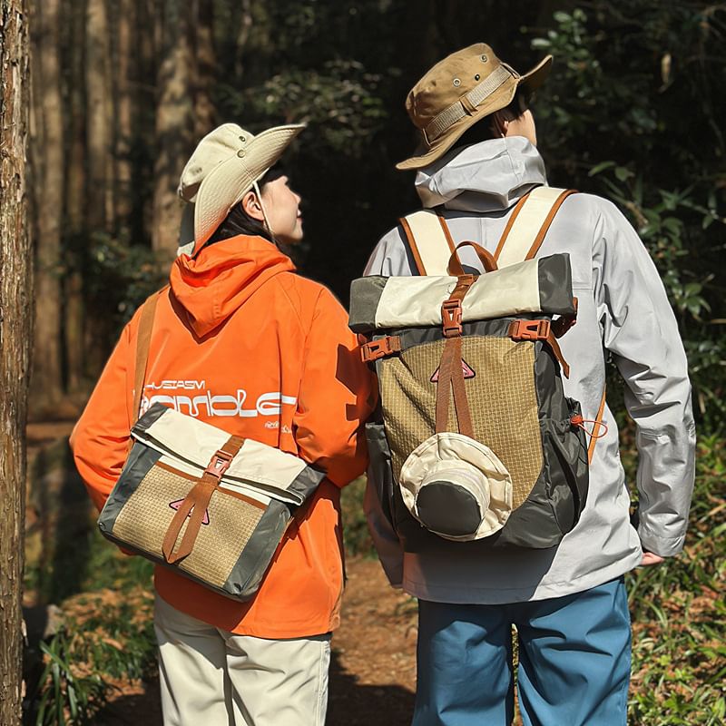 / Backpack Flap Crossbody Tone Bag Two