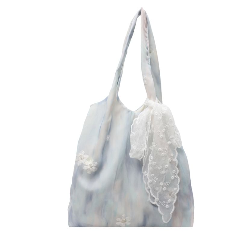 Lace Tote Panel Bag