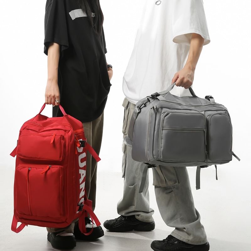 Lettering Backpack Zip