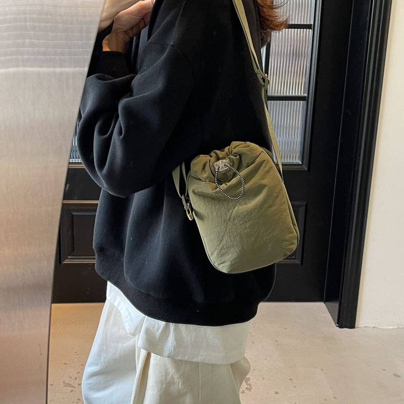 Bag Crossbody Plain Drawstring