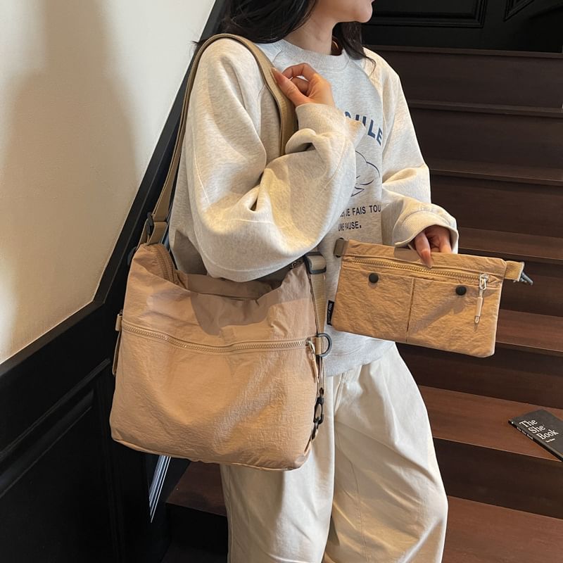 Plain Bag Zip Crossbody