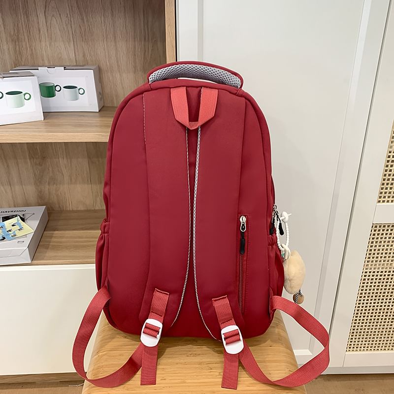 Zip Lettering Backpack